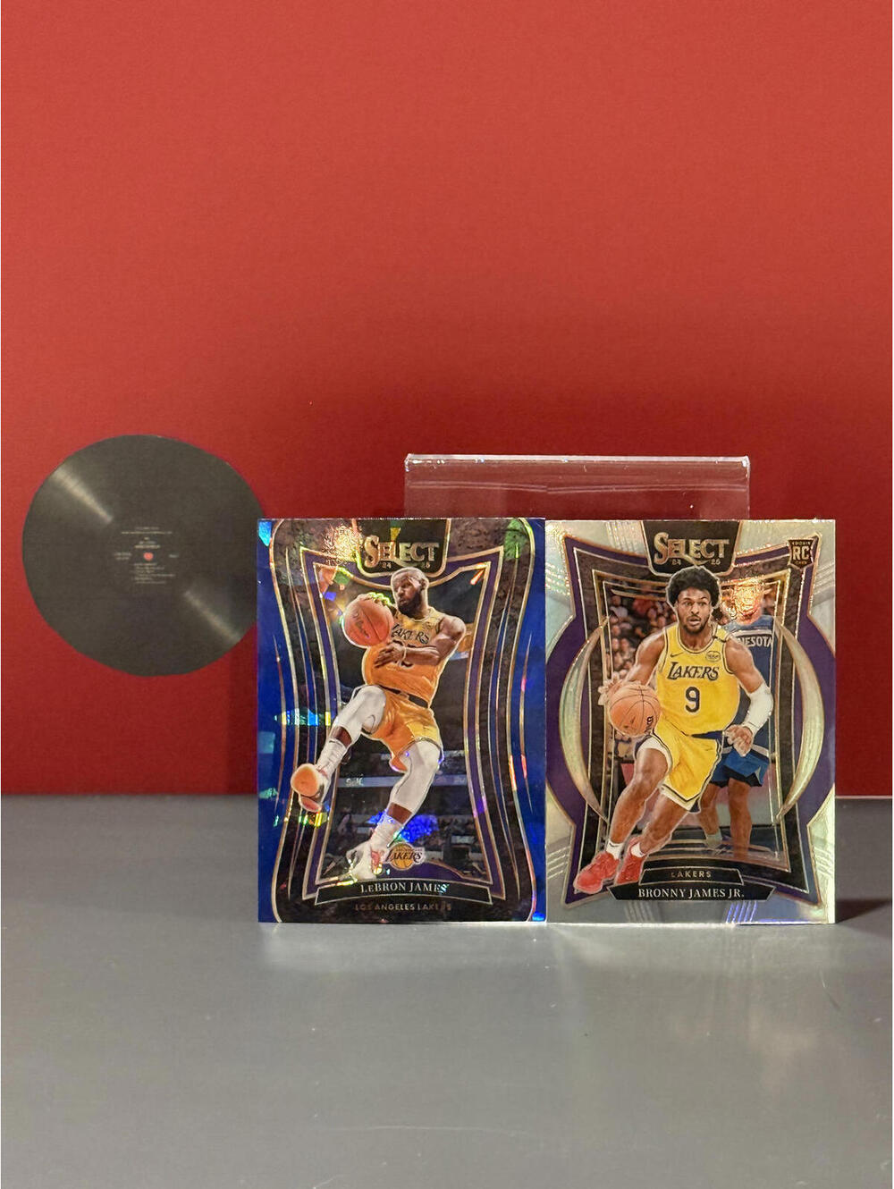 2024-25 Panini Select LeBron James & Bronny James Jr Bundle - No. 310 & No. 90